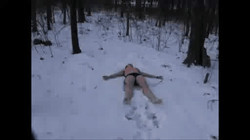 Addie Snow Angel GIF