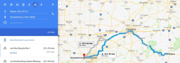 ohio belpre to elizabethtown